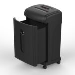12 Sheet(A4)Plastic Paper Shredder P-5 Micro Cut 2*14MM for Office and SOHO with Pull Out Basket