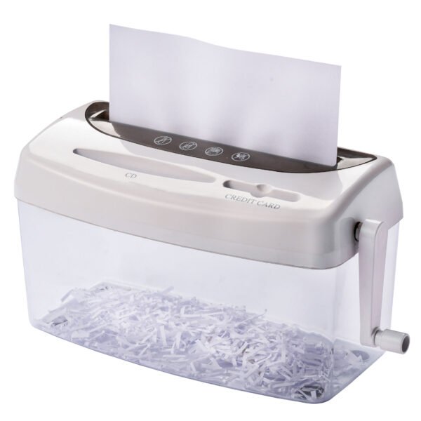 Manual Mini Hand Shredder Home Tabletop Paper